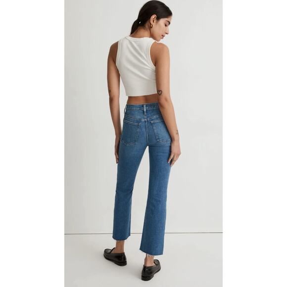 Madewell Kick Out Crop Jeans Cherryville Wash - Picture 4 of 5
